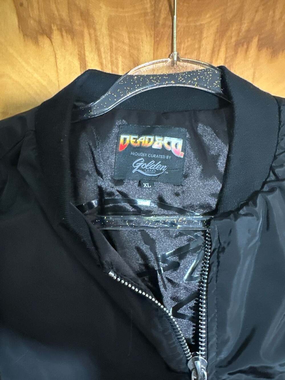 Dead & Company Oracle Park 2023 Finals Bomber Jacket Black Rose Embroidery - Picture 3 of 3